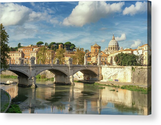 Basilica Acrylic Print featuring the photograph Tiber View by James Billings