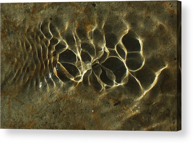 Tide Acrylic Print featuring the photograph Tide ripple by Steve Somerville