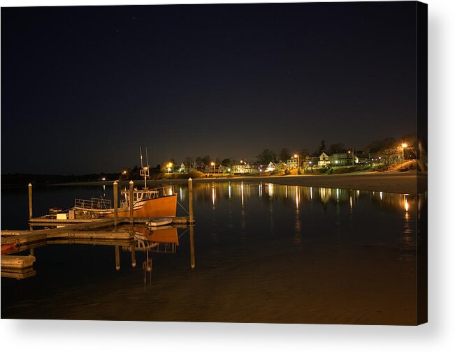 Night Acrylic Print featuring the photograph Tied Up For the Night by Greg DeBeck