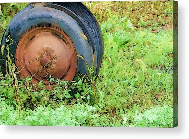 Tire Acrylic Print featuring the photograph Tired by Debbi Granruth