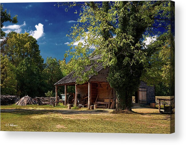 Barn Acrylic Print featuring the photograph Tobacco Barn by Christopher Holmes