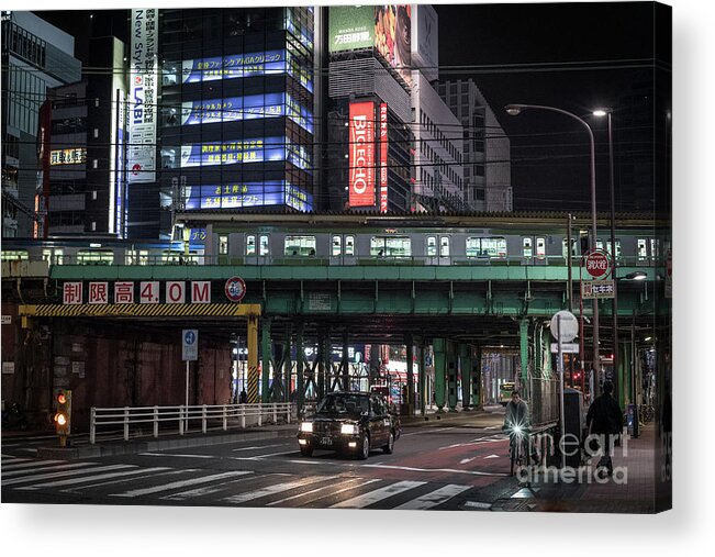 People Acrylic Print featuring the photograph Tokyo Transportation, Japan by Perry Rodriguez