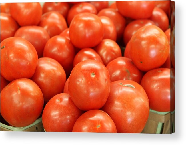 Food Acrylic Print featuring the photograph Tomatoes 247 by Michael Fryd