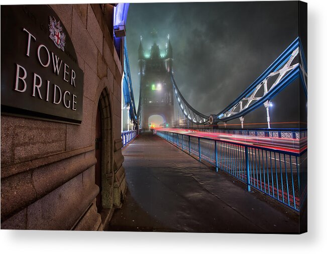 London Acrylic Print featuring the photograph Tower Bridge by Thomas Zimmerman
