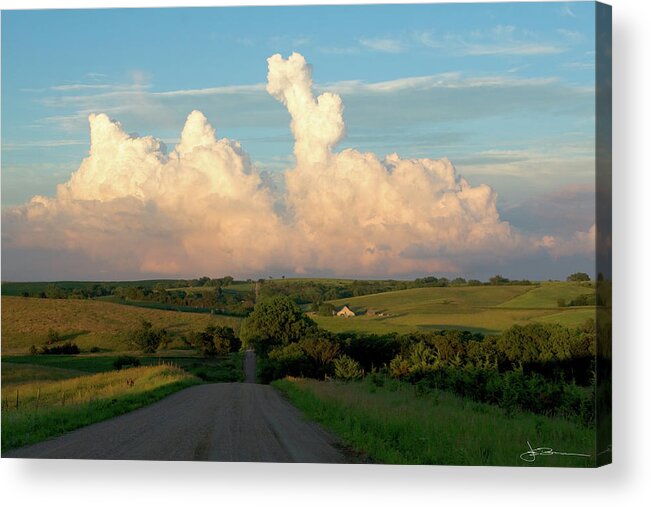 Agriculture Acrylic Print featuring the photograph Towering Trouble by Jim Bunstock