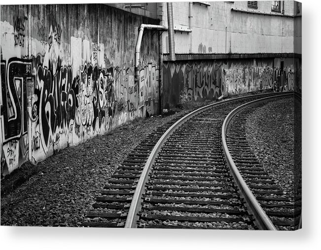 City Acrylic Print featuring the photograph Track Art by Steven Clark