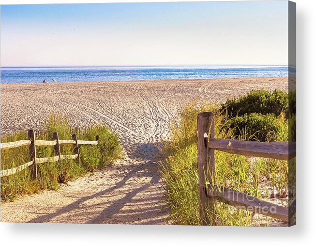 Beach Acrylic Print featuring the photograph Tracks in the Sand - Cape May by Colleen Kammerer