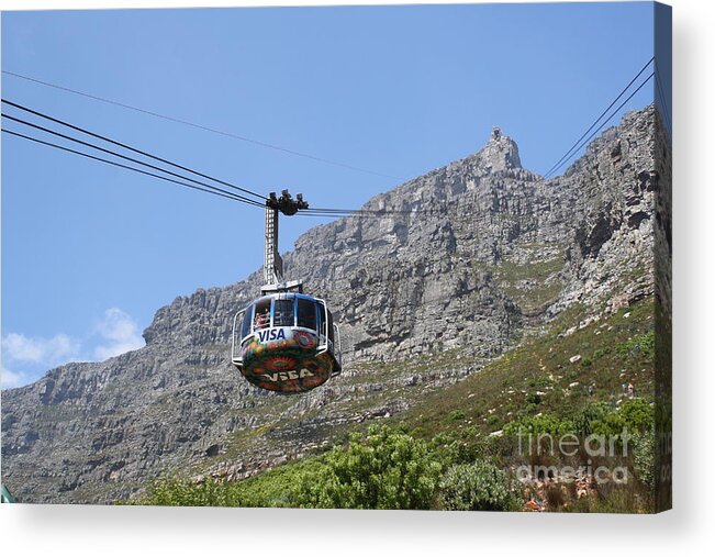 Tram Acrylic Print featuring the photograph Tramway to Cable Mountain by Bev Conover
