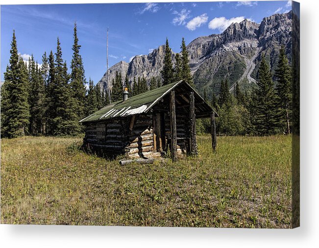 Cabin Acrylic Print featuring the photograph Trappers Cabin by Fred Denner