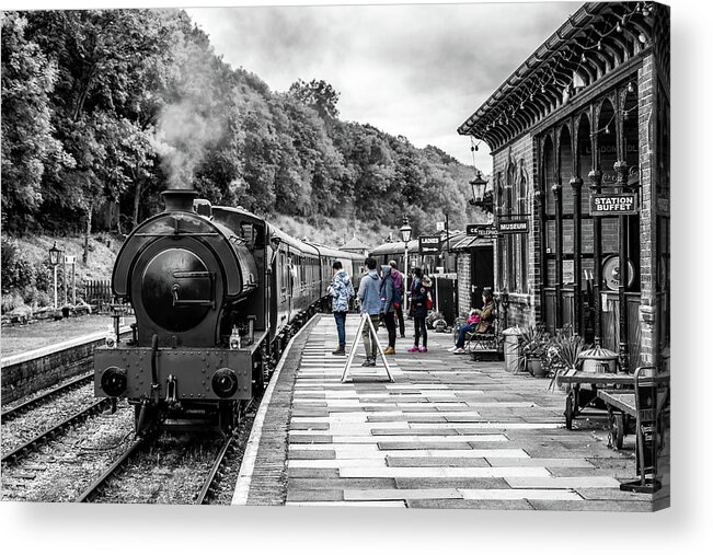 Steam Acrylic Print featuring the photograph Travellers in Time by Nick Bywater
