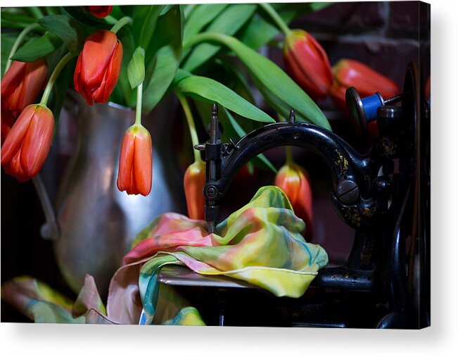 Flower Acrylic Print featuring the photograph Tulips by Sharon Jones