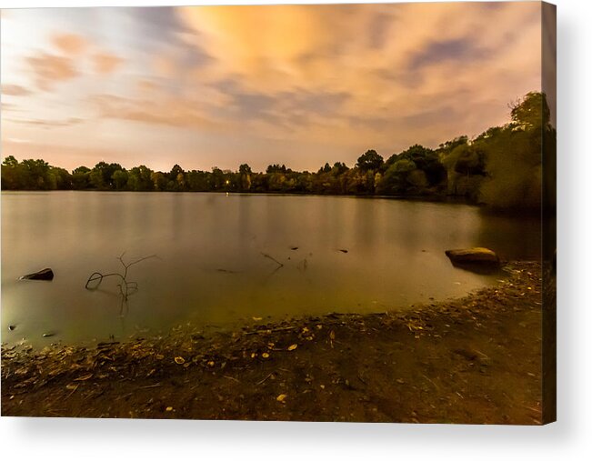Turners Acrylic Print featuring the photograph Turners Pond after Dark by Brian MacLean