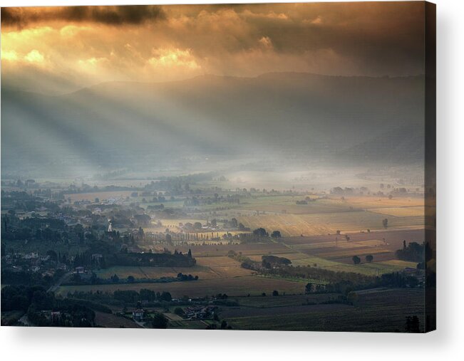 Italy Acrylic Print featuring the photograph Tuscany Valley by Al Hurley