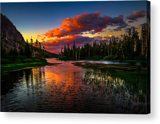 Scott Mcguire Photography Acrylic Print featuring the photograph Twin Lakes Sunset Mammoth Lakes California by Scott McGuire