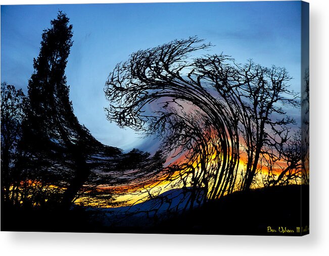 Art Acrylic Print featuring the photograph Twisted Sunset by Ben Upham III