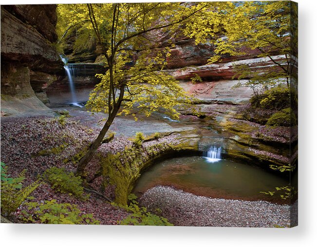 Waterfall Acrylic Print featuring the photograph Two is Better Than One by Jason Wolters