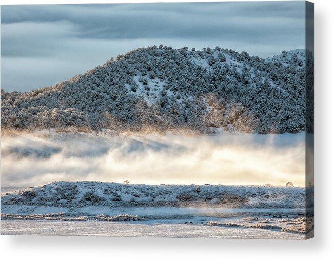 Fog Acrylic Print featuring the photograph Uncompaghre Valley Fog by Denise Bush