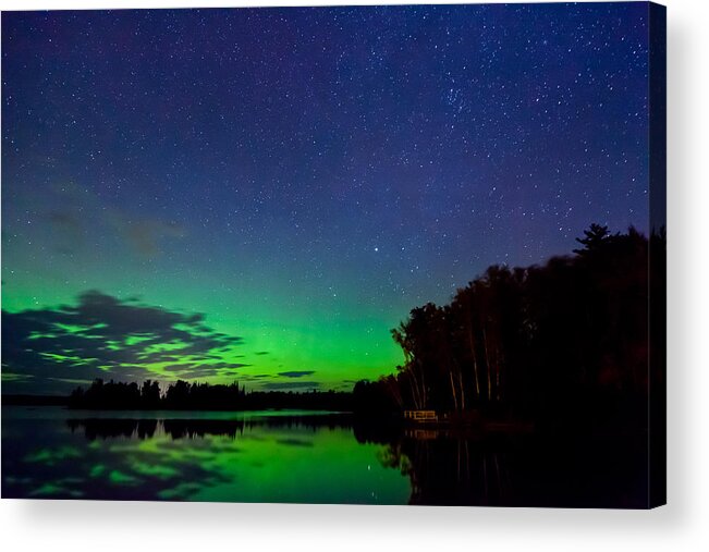 Northern Lights Acrylic Print featuring the photograph Under an Alien Sky by Adam Pender