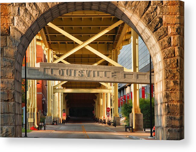Road Acrylic Print featuring the photograph Under The Bridge II by Steven Ainsworth