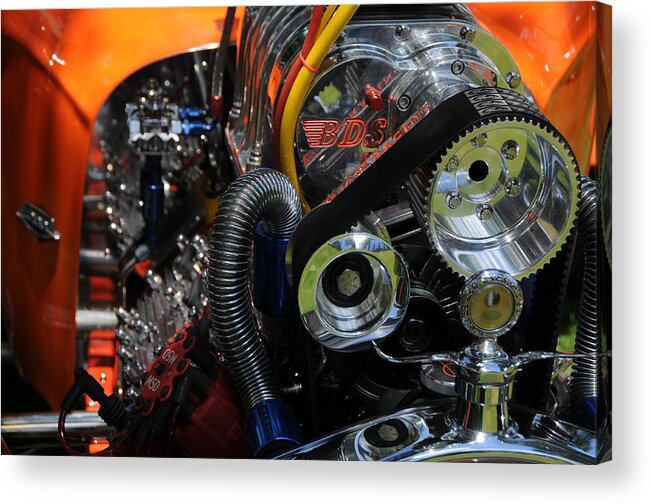 Engine Acrylic Print featuring the photograph Under the Hood by Mike Martin
