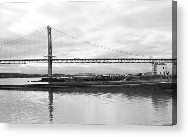 Forth Road Bridge Acrylic Print featuring the photograph Under the Wing by Elena Perelman