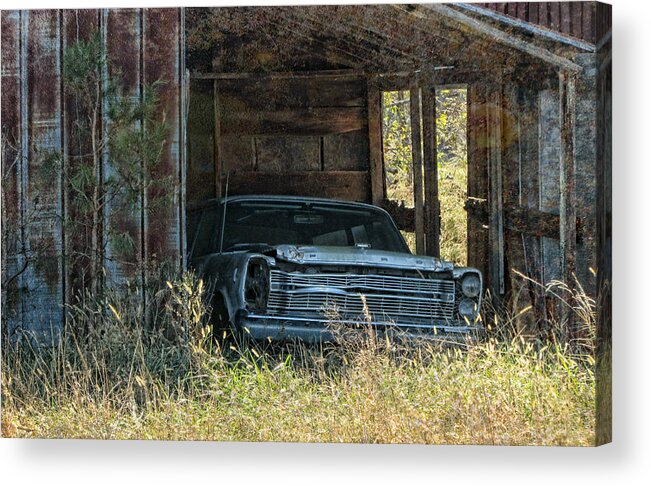 Victor Montgomery Acrylic Print featuring the photograph Undercover Galaxie by Vic Montgomery