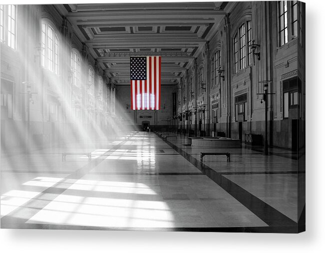 Union Station Acrylic Print featuring the photograph Union Station 2 - Kansas City by Mike McGlothlen