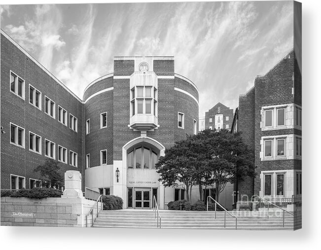 Knoxville Acrylic Print featuring the photograph University of Tennessee School of Law by University Icons