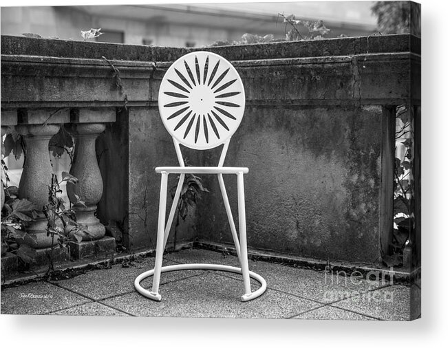 Aau Acrylic Print featuring the photograph University of Wisconsin Madison Terrace Chair by University Icons
