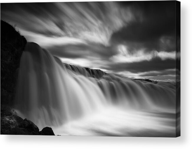 Iceland Acrylic Print featuring the photograph Up and Down by Dominique Dubied