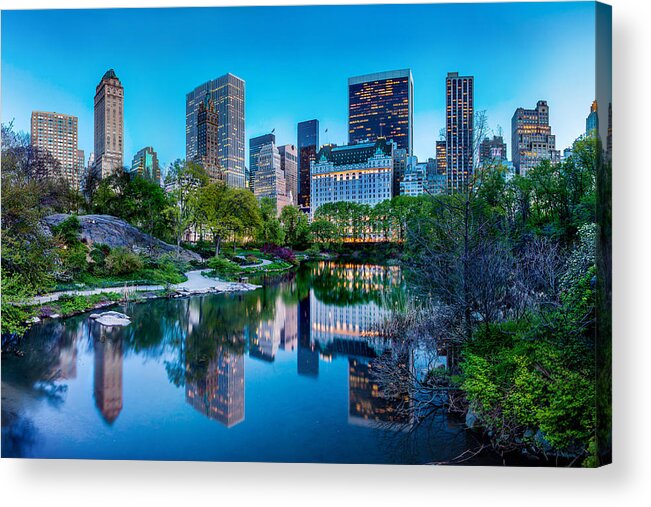 Central Park Acrylic Print featuring the photograph Urban Oasis by Az Jackson