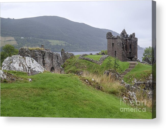 Urquhart Castle Acrylic Print featuring the photograph Urquhart Castle - Drumnadrochit by Amy Fearn
