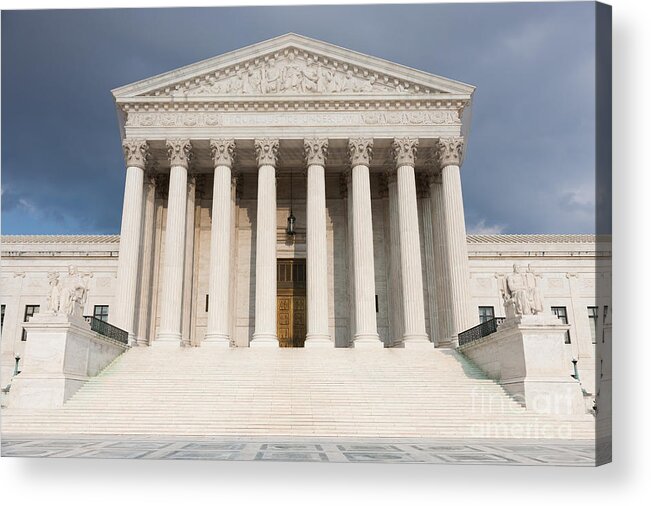 Clarence Holmes Acrylic Print featuring the photograph US Supreme Court Building V by Clarence Holmes