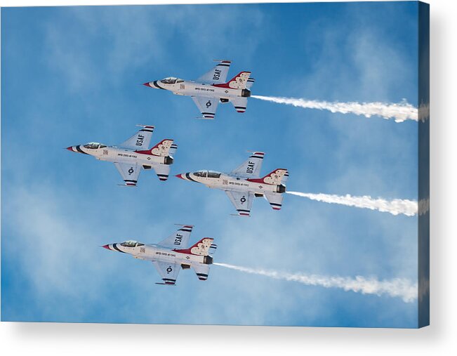 Afb Acrylic Print featuring the photograph USAF Thunderbirds by James Capo