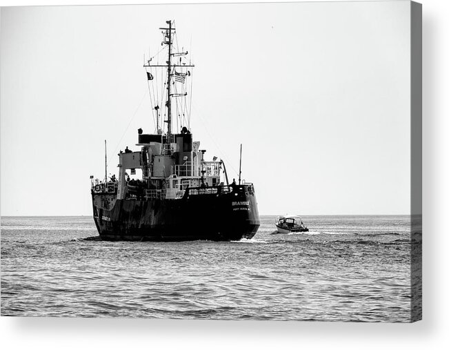 United States Coast Guard Cutter Acrylic Print featuring the photograph White Portugeuse by Randy J Heath