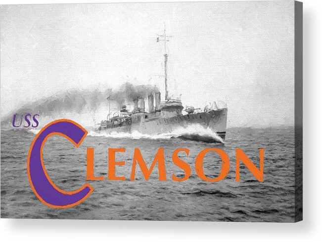 Uss Clemson Acrylic Print featuring the photograph USS Clemson by JC Findley