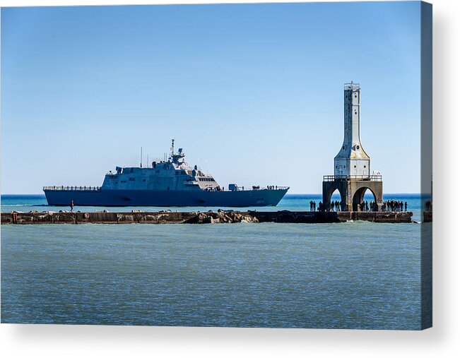 2015 Acrylic Print featuring the photograph USS Milwaukee by Randy Scherkenbach