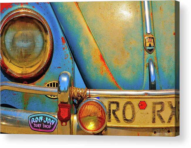 Volkswagon Acrylic Print featuring the photograph V Dub by Alison Belsan Horton