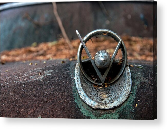 Old Car City Acrylic Print featuring the photograph V is for Victory by Daryl Clark