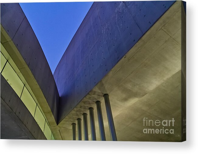 Architecture Acrylic Print featuring the photograph V shape by Martine DF