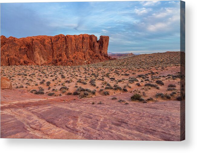 Valley Of Fire State Park Acrylic Print featuring the photograph Valley Of Fire Land by Jonathan Nguyen