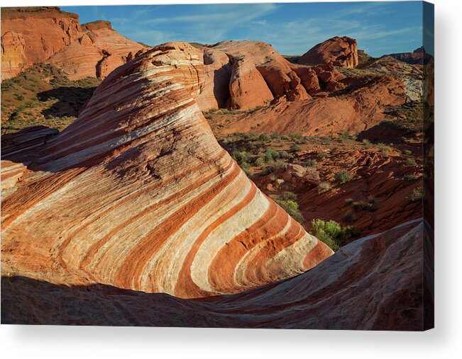 Nature Acrylic Print featuring the photograph Valley Of Fire XIV by Ricky Barnard