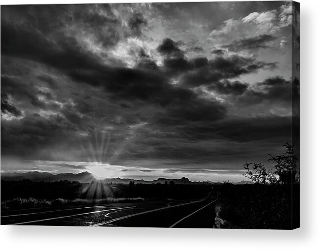 Design Acrylic Print featuring the photograph Valley Sunset No27 by Mark Myhaver