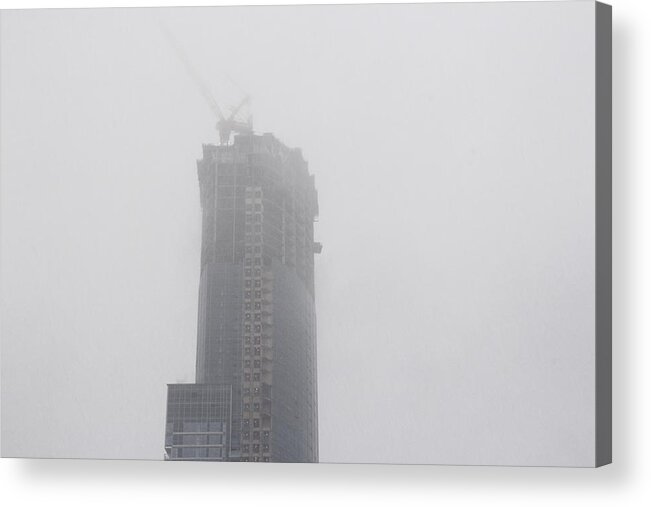 Fog Acrylic Print featuring the photograph Vanishing Act In Detail by Kreddible Trout