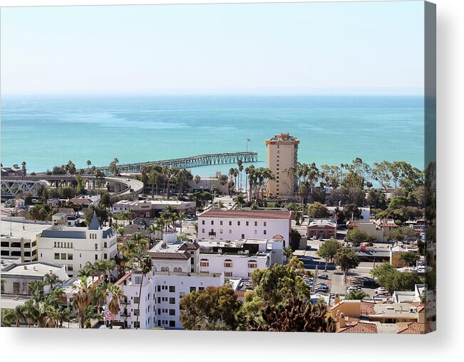 Ventura Acrylic Print featuring the photograph Ventura Coastal View by Art Block Collections