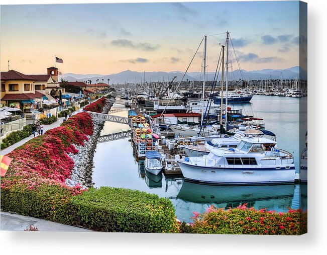 Ventura Acrylic Print featuring the photograph Ventura Harbor 02 by Wendell Ward