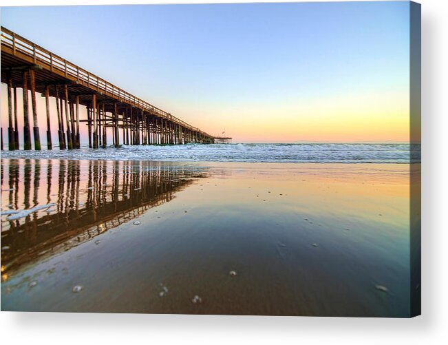 Pier Acrylic Print featuring the photograph Ventura Pier Perspective by Wendell Ward