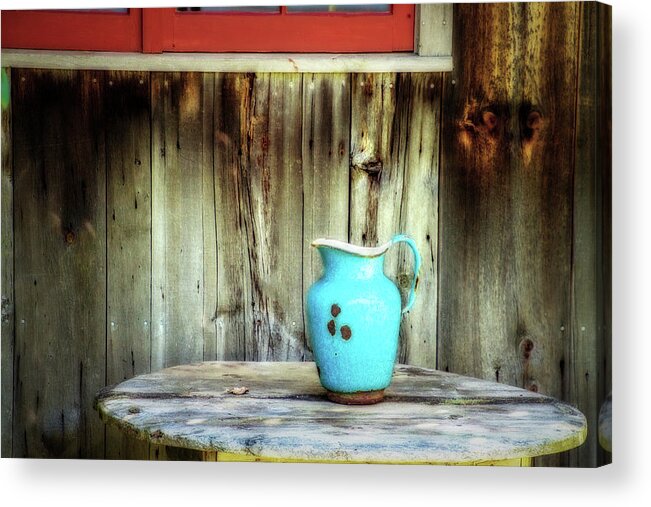 Vintage Acrylic Print featuring the digital art Vermont Still Life by Terry Davis
