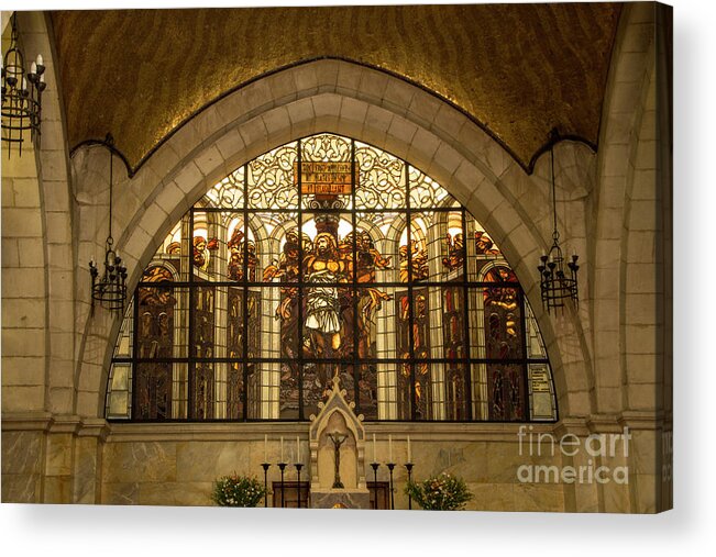 Christian Art Acrylic Print featuring the photograph Via Dolorosa 2nd Station by Adriana Zoon