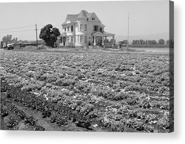 Victorian Acrylic Print featuring the photograph Victorian Farm House 4th of July Watsonville California by Kathy Anselmo
